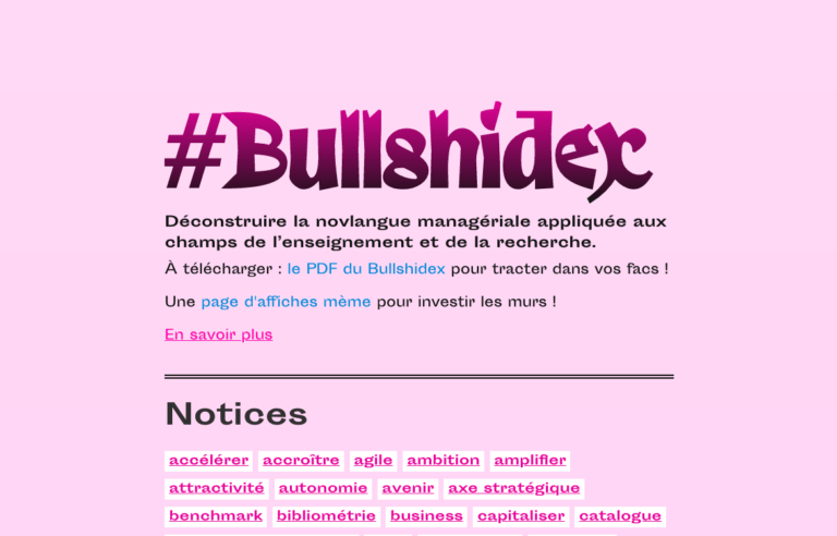 Avec le Bullshidex, déconstruire “la langue de l’esquive”, la novlangue managériale