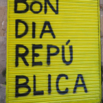                         Dans les rues de Barcelone, de nombreux tags pro-indépendance. Photo Laury-Anne Cholez pour Radio Parleu