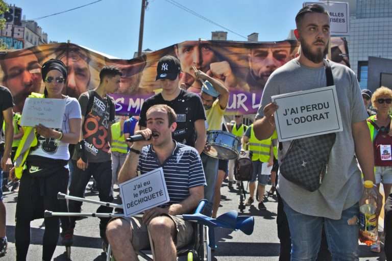 A la marche des mutilés, le 2 juin à Paris. Photo Pierre-Olivier Chaput