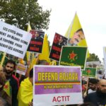 manifestation de soutien au Rojava Place de la République