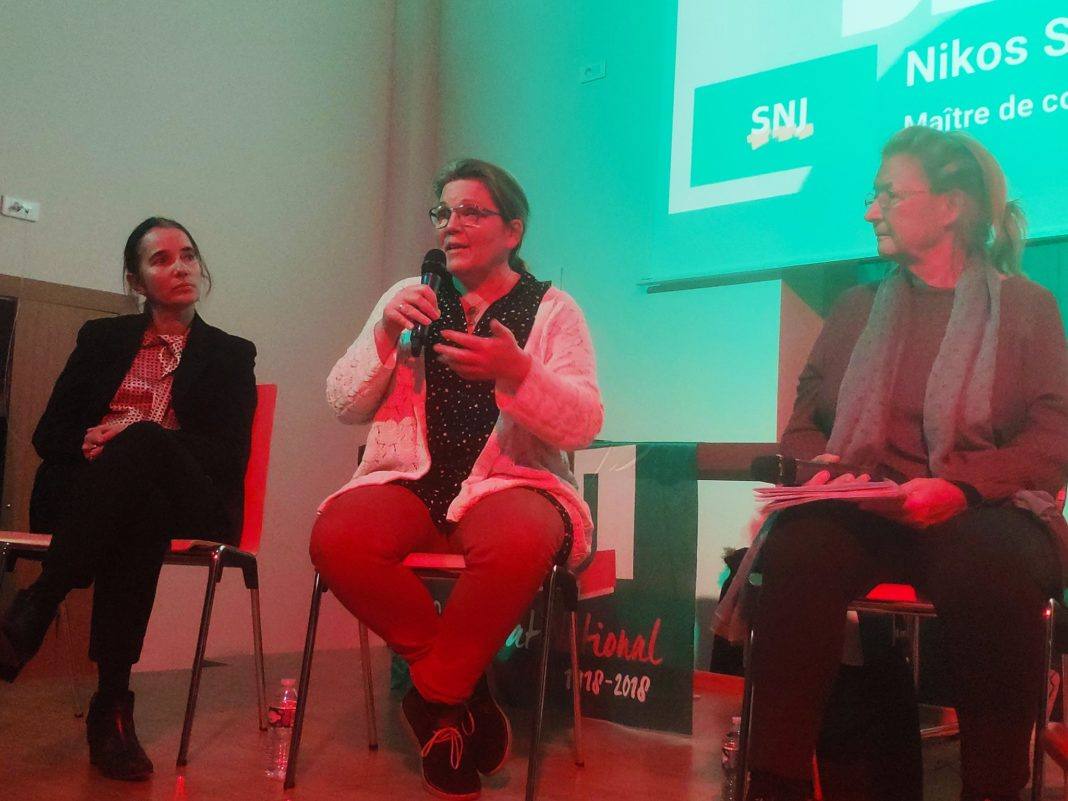 Lors de la conférence 