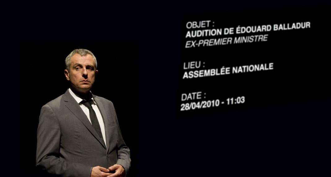 le comédien Nicolas Lambert dans un des spectacles de sa trilogie 