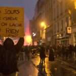 Les manifestant⋅es ont saccagé les grandes enseignes entre la gare Saint-Lazare et la place Saint-Augustin. Photo Pierre-Olivier Chaput pour Radio Parleur.