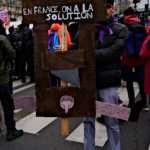 Portrait. Boulevard de l’hôpital lors de la manifestation féministe pour la journée internationale des femmes, le 8 mars 2020 à Paris. Photo Gary Libot pour Radio Parleur.