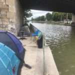 Camp migrant Aubervilliers Paris Utopia 56 Canal Saint Denis (2)