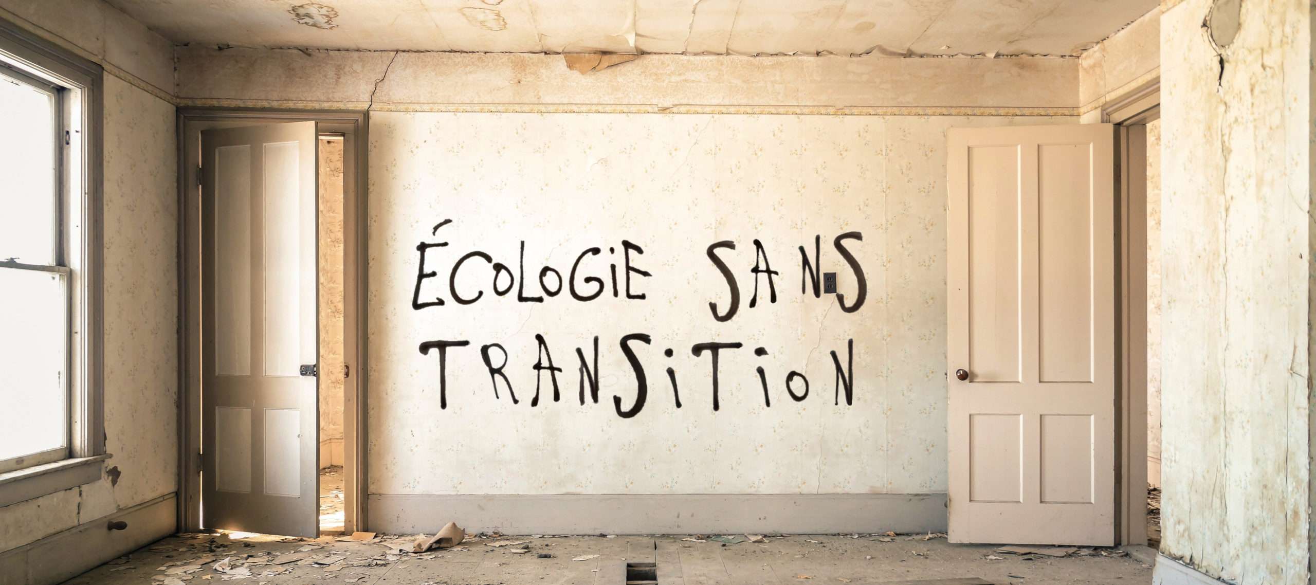 Ecologie sans transition tag graffiti Désobéissance ecolo paris