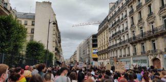 Défilé de la Pride alternative à Paris le 4 juillet 2020. Photographie : Justine Mascarilla pour Radio Parleur