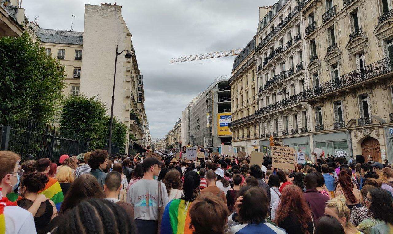 Défilé de la Pride alternative à Paris le 4 juillet 2020. Photographie : Justine Mascarilla pour Radio Parleur