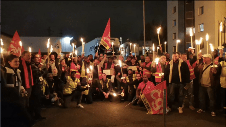 Geodis : Piquet de grève des salarié·es de Gennevilliers