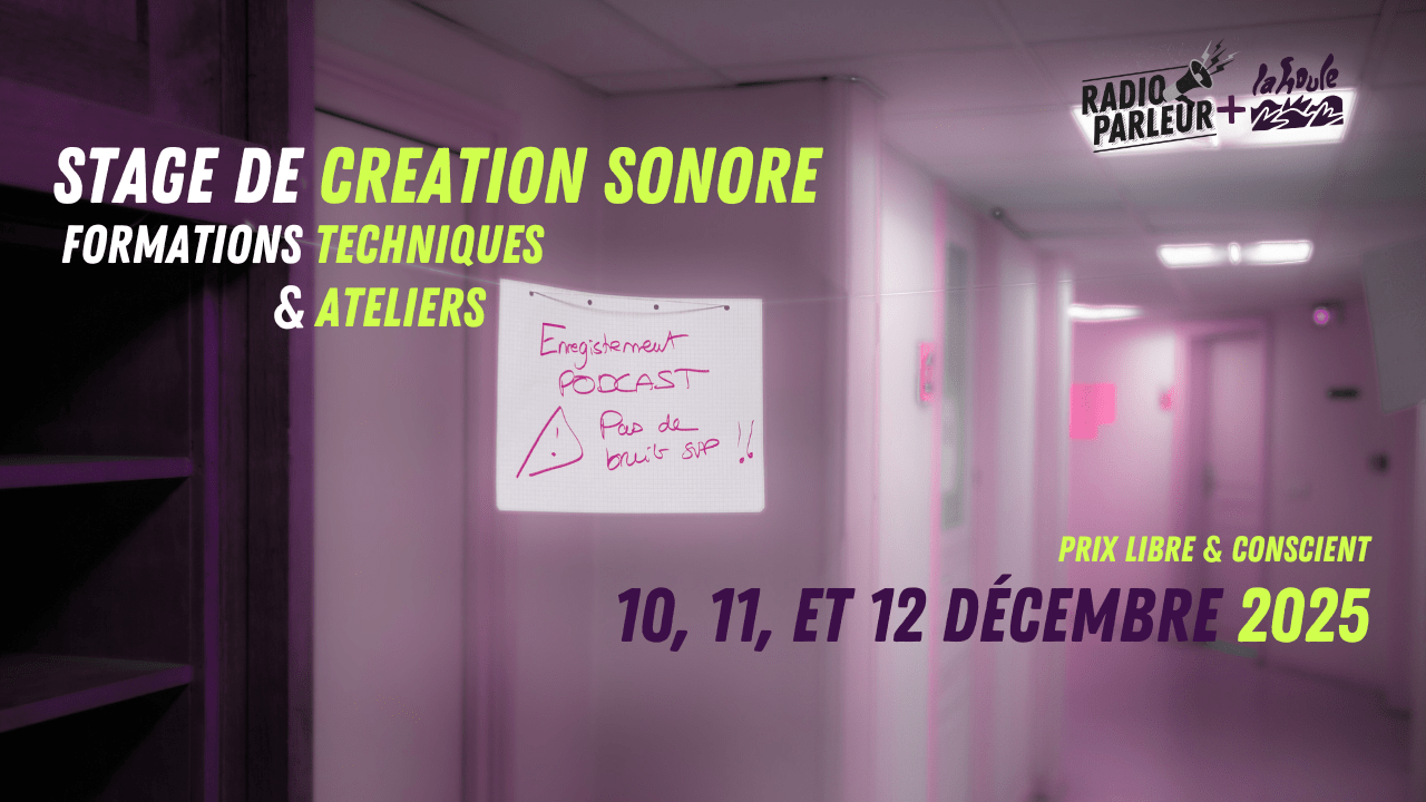 Formation à la création sonore avec le studio La Houle podcast en Bretagne